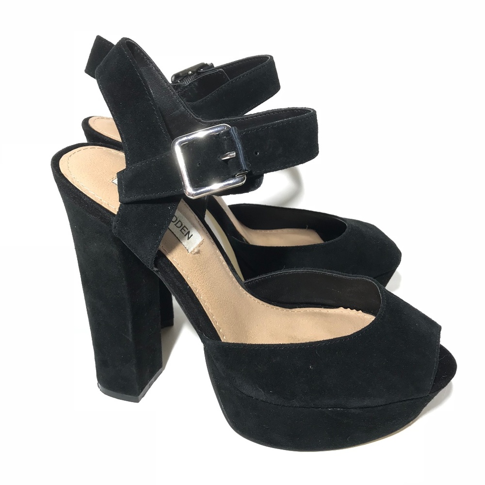 Steve Madden Black Block Heels